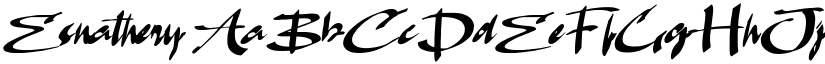 Esnathery font download