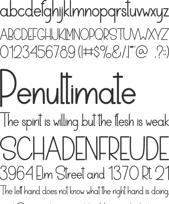 Smart Alphabet font preview