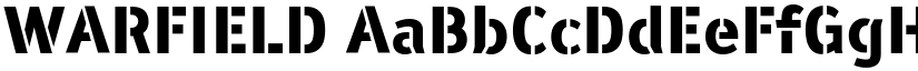 WARFIELD font