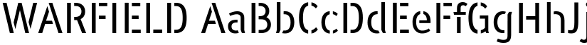 WARFIELD font download