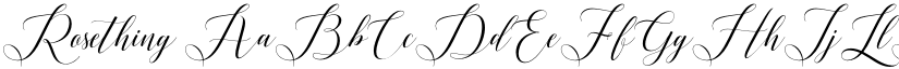 Rosething font download