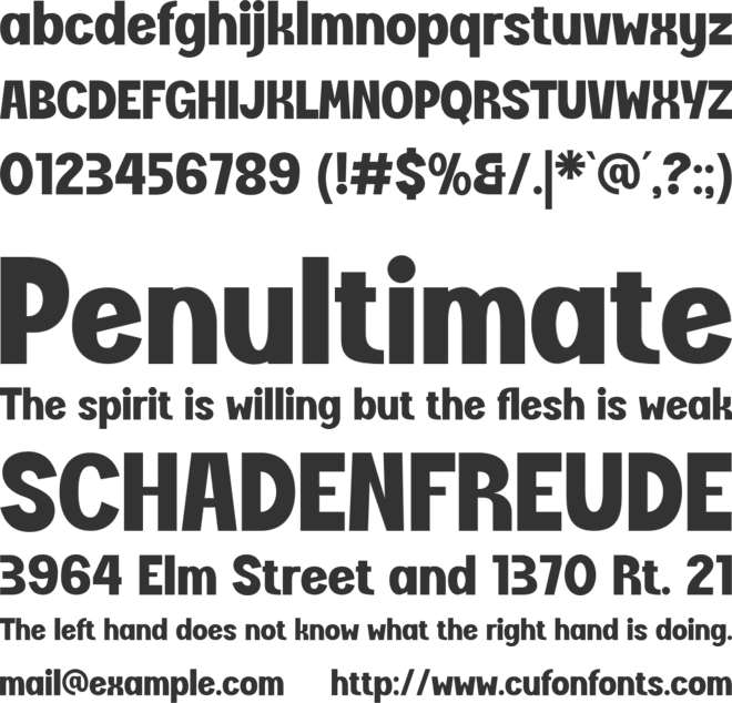 Molekt font preview