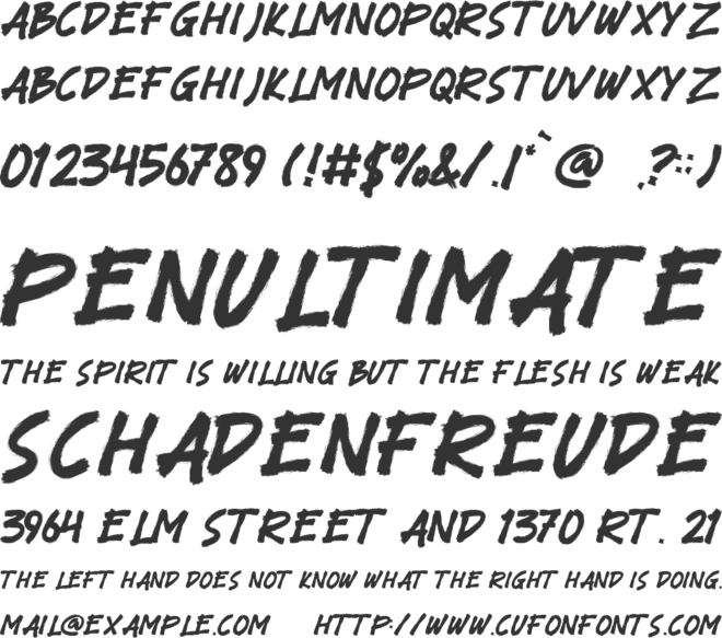 MAVERIK font preview
