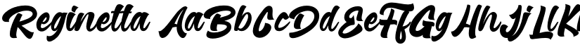 Reginetta font download