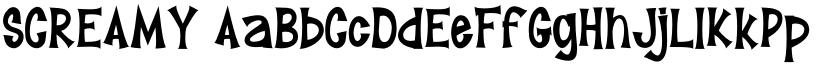 SCREAMY font download