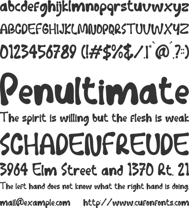 PLAYMORE font preview