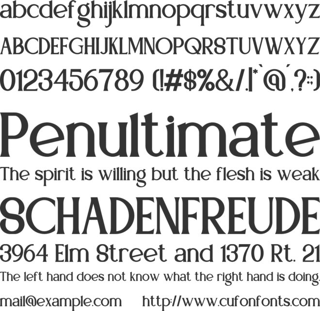 MEDIQA font preview