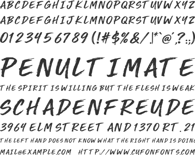 Blue Voltage font preview