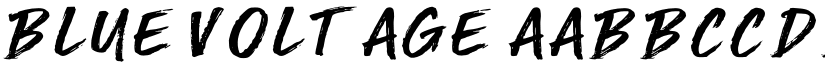 Blue Voltage font