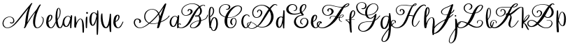 Melanique font