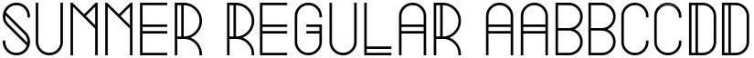 Summer Regular font