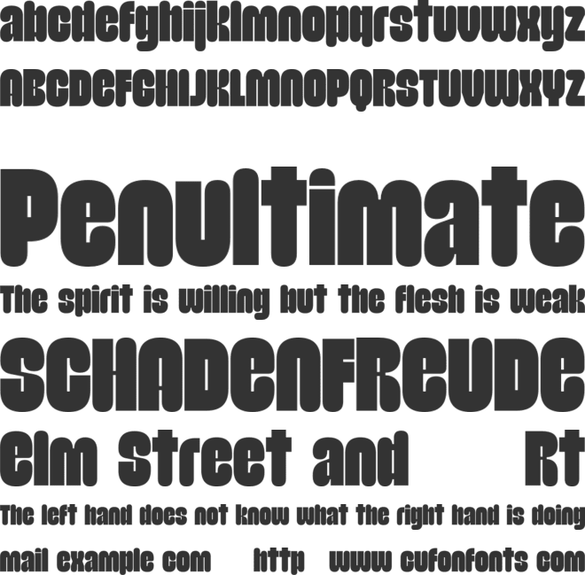 Morica font preview