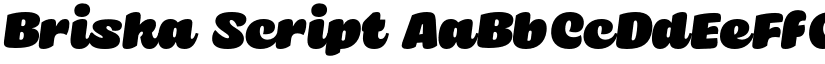 Briska Script font