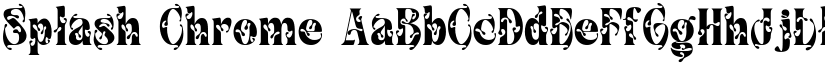 Splash Chrome font