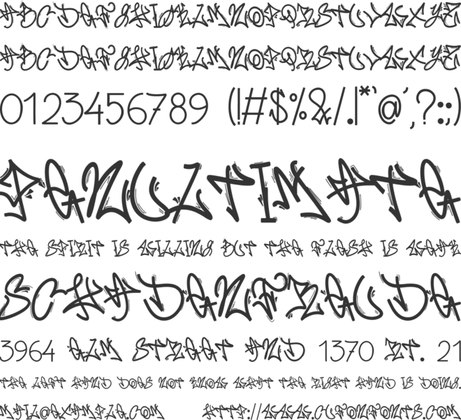 Riot Sketch font preview