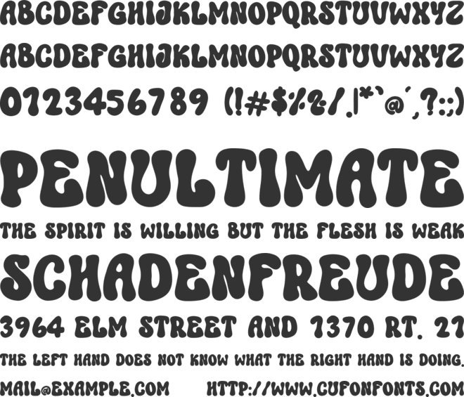 Oamphie Vintage font preview