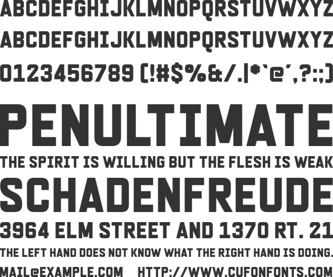 Medicinal Compound font preview