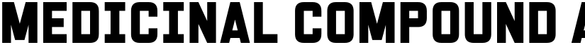 Medicinal Compound font