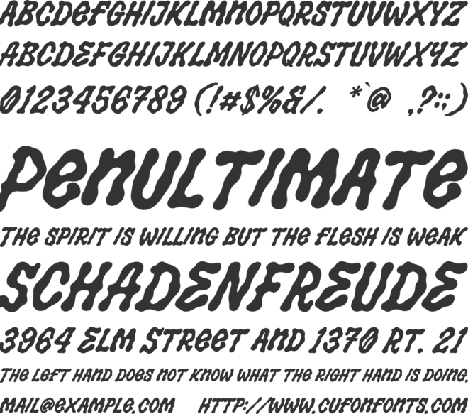 Salty Smile font preview