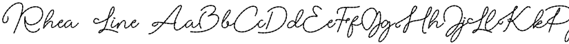 Rhea Line font download