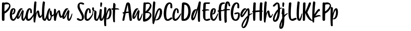 Peachlona Script font download