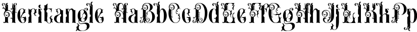 Heritangle font