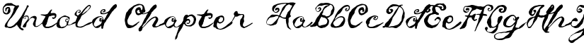 Untold Chapter font