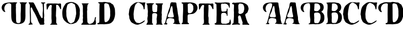 Untold Chapter font