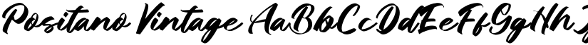 Positano Vintage font