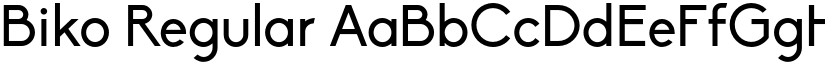 Biko Regular font
