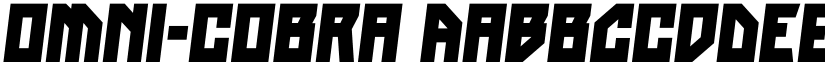 Omni-cobra font download