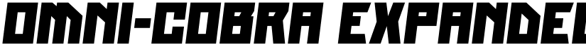 Omni-cobra Expanded font