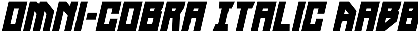 Omni-cobra Italic font