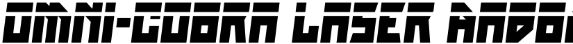 Omni-cobra Laser font