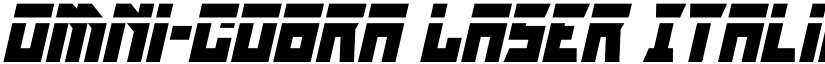 Omni-cobra Laser Italic font