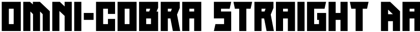 Omni-cobra Straight font