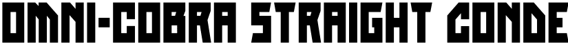 Omni-cobra Straight Condensed font