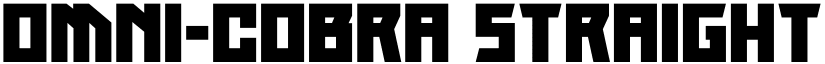 Omni-cobra Straight Expanded font