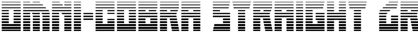 Omni-cobra Straight Gradient font