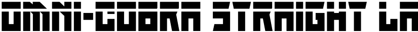 Omni-cobra Straight Laser font