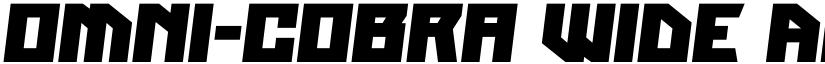 Omni-cobra Wide font
