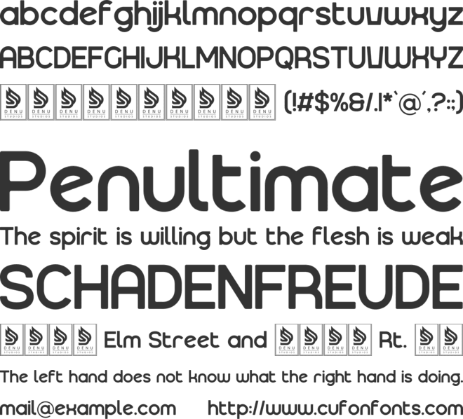 Masign font preview