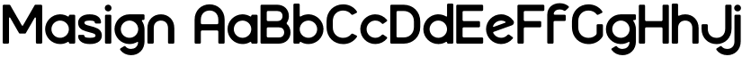 Masign font download