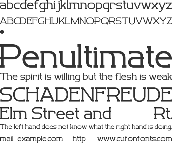 REVASTON font preview