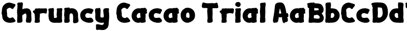Chruncy Cacao Trial font download