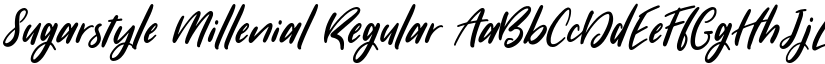 Sugarstyle Millenial Regular font