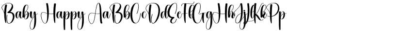Baby Happy font