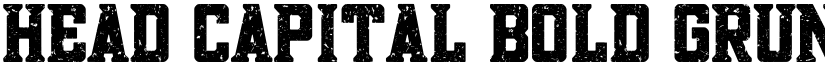 Head Capital Bold Grunge font