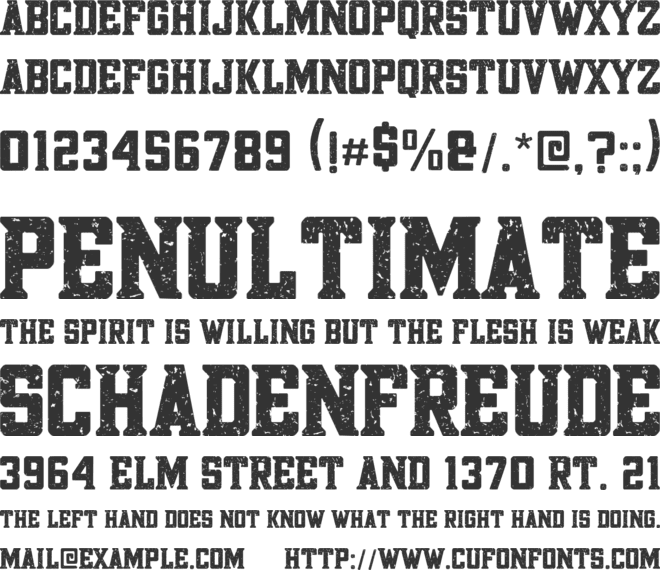 Head Capital  Grunge font preview