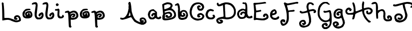 Lollipop font